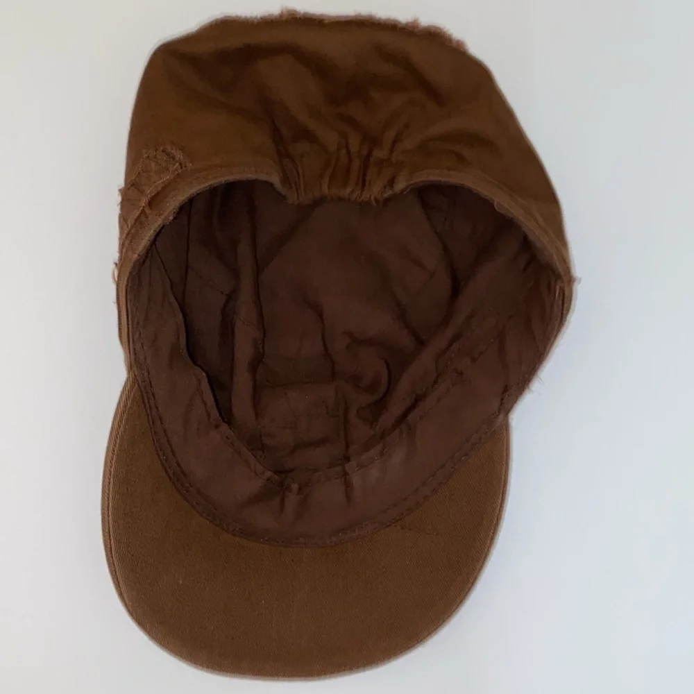 David and Young 100% Cotton LOVE Brown Distressed Women’s Baseball Cap Size OS